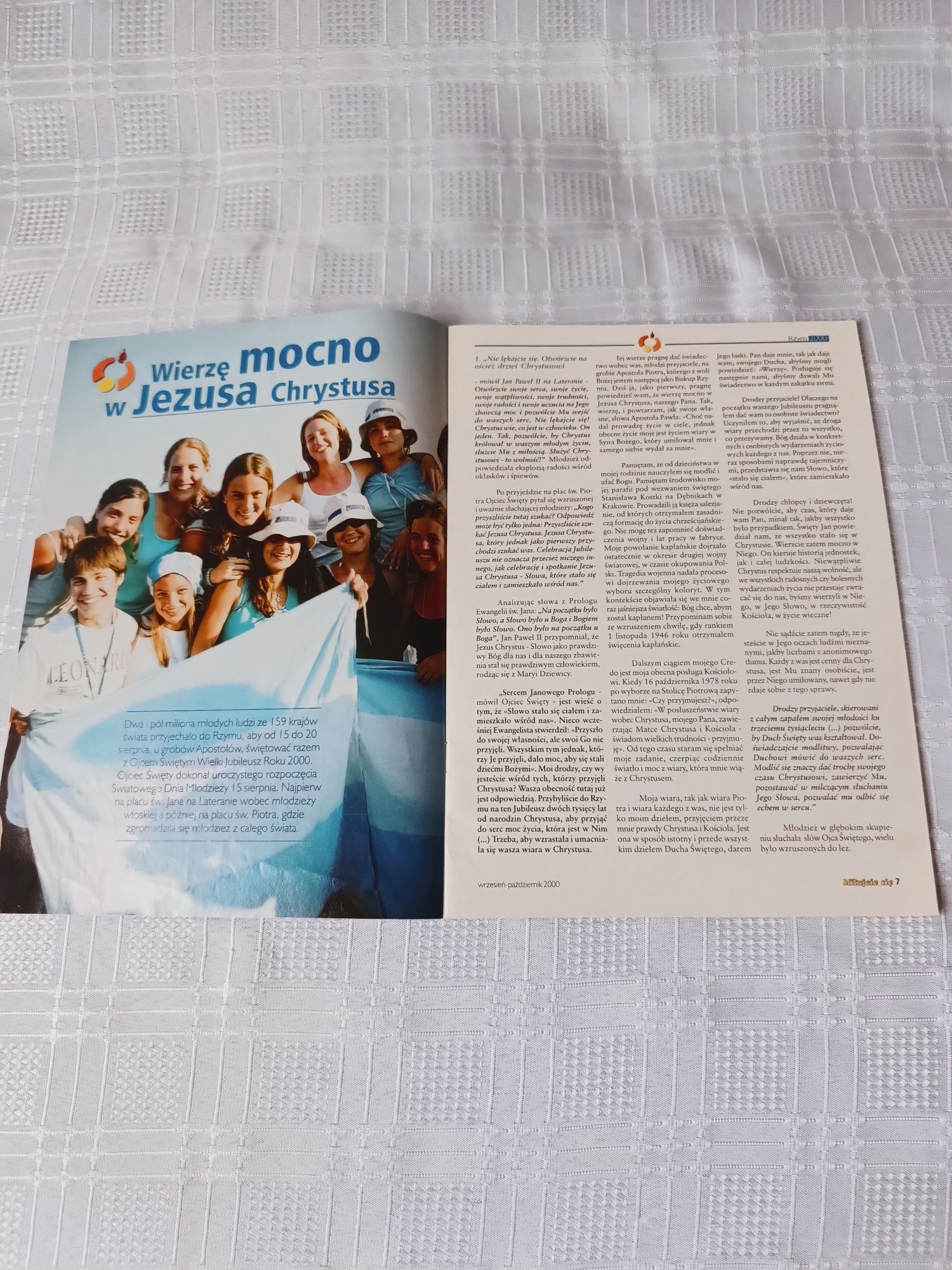 Czasopismo, Katolicki Dwumiesięcznik "Miłujcie się", rok 2000