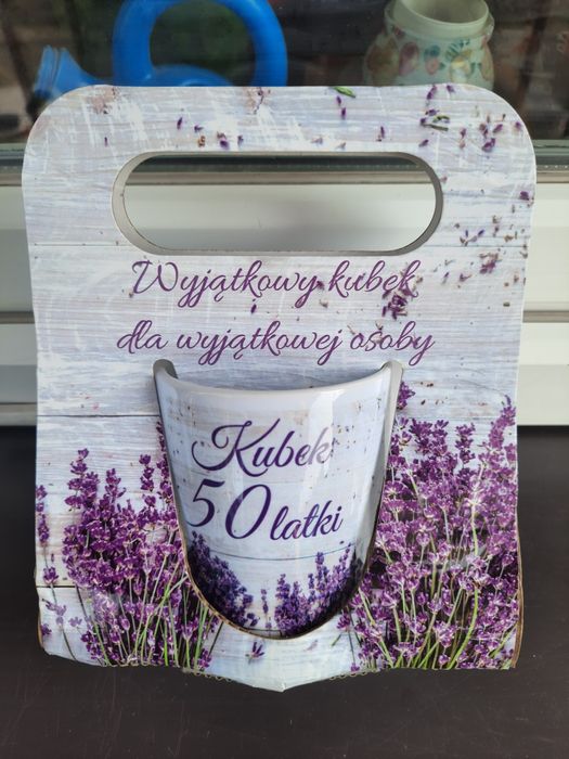 Na "50" urodziny Lawendowy Kubek, 300ml