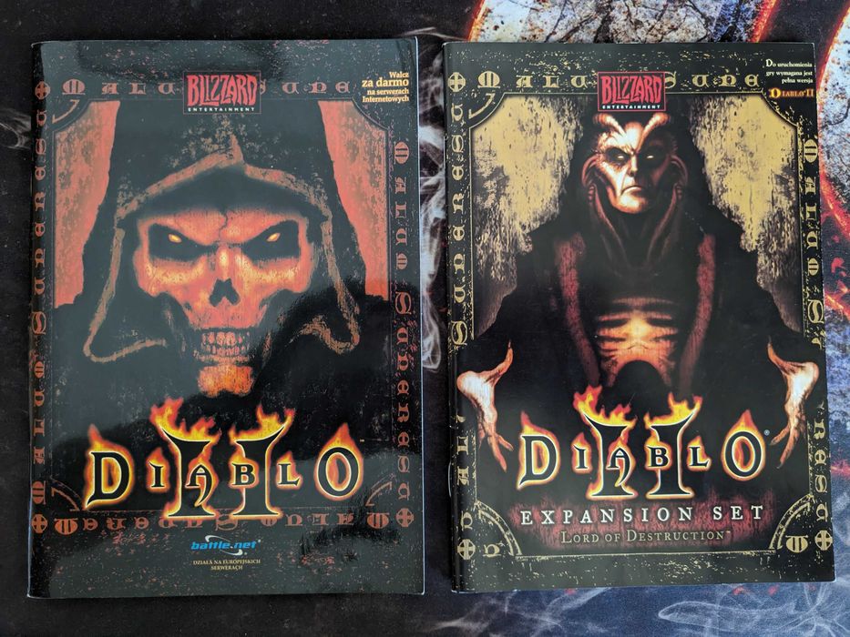 Instrukcje do gry Diablo II i dodatku Lord of Destruction