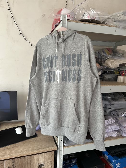 Trapstar X Central Cee «Can’t Rush Greatness» Grey Hoodie