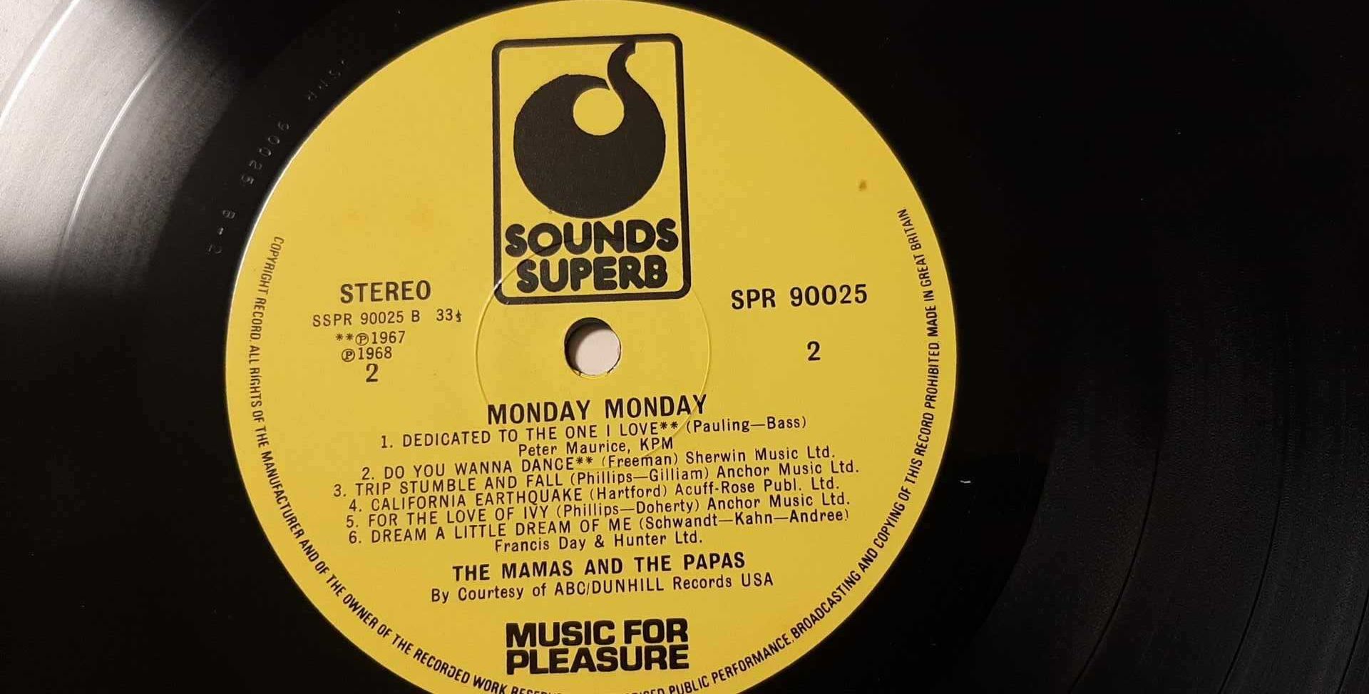 The Mamas & The Papas "Monday Monday" - płyta winylowa