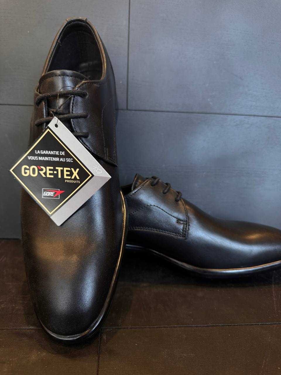 Шкіряні туфлі ECCO Gore-Tex оригінал (41, 48)