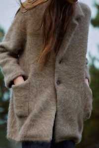 Пальто з альпаки S