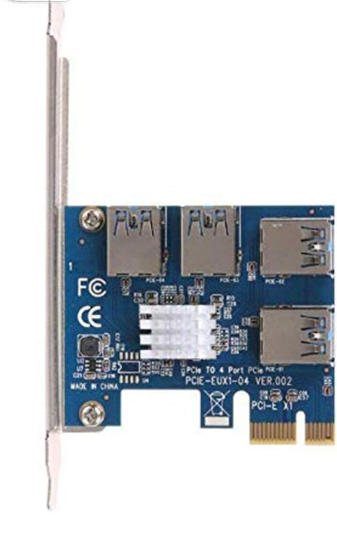 Adapter PCI-E na PCI-E 1 obrót 4 gniazdo pci-express 1x do 16x USB 3.0