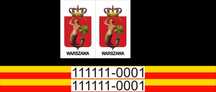 Taxi naklejki lub magnesy Warszawa
