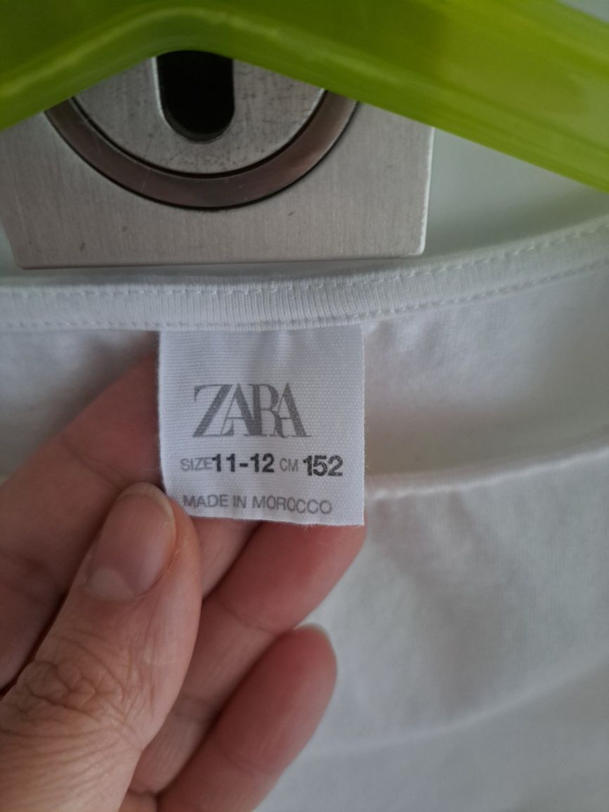 Białe dziewczęce body ZARA