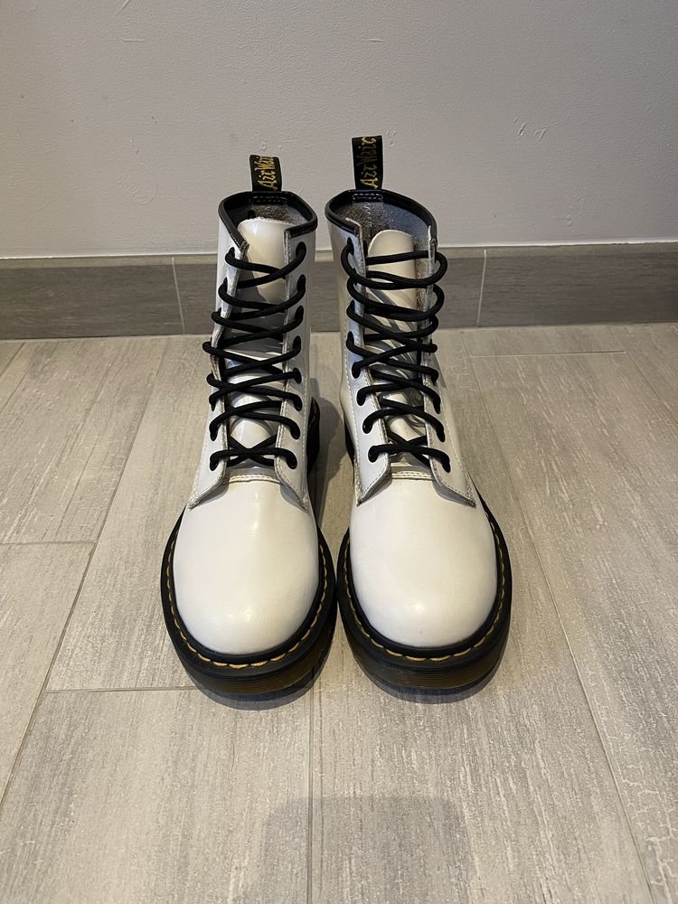 Damskie Buty Glany Dr. Martens Białe / White roz 39 - Nowa Kolekcja !