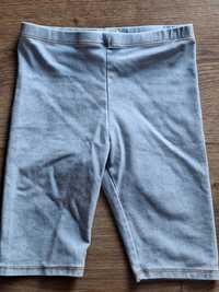 Krótkie leginsy H&M 134 jeans