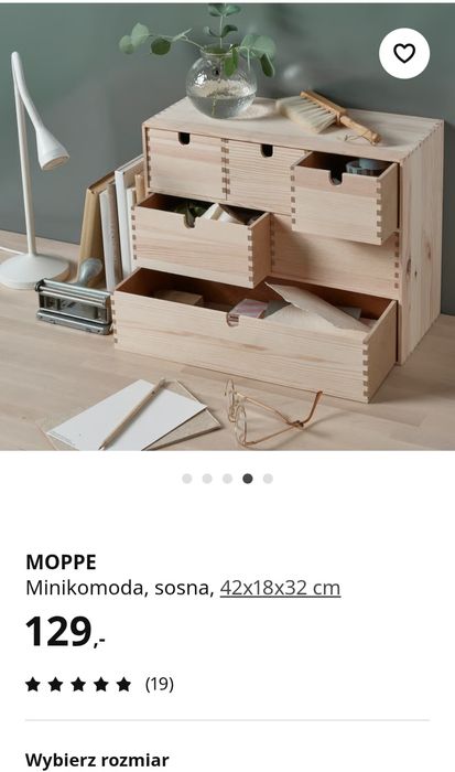 2 minikomody Moppe ikea