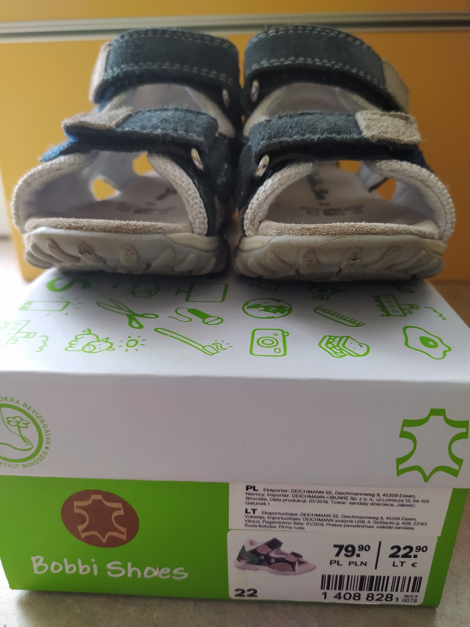 Buty sandałki sandały deichmann r.22