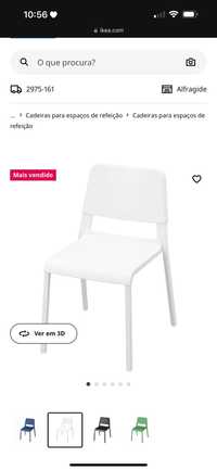 Cadeiras brancas IKEA TEODORES