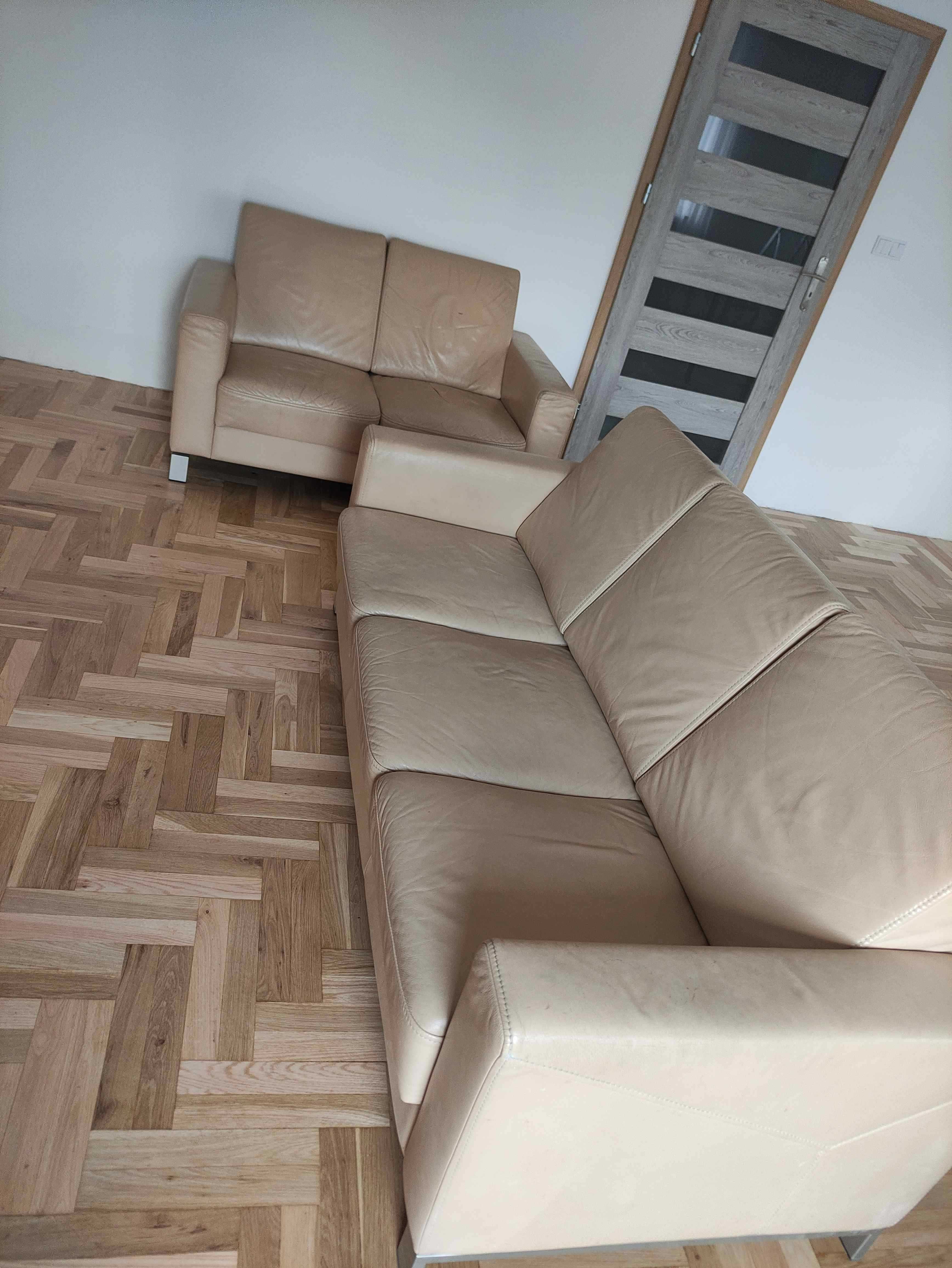 Sofa Skórzana Komplet    KLER ETIUDA  Kanapa    Skóra Naturalna.