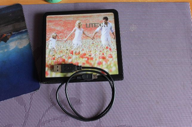 Дисковод для ноутбука Lite-On DVD±RW USB 2.0 eNAU508-04 Black
