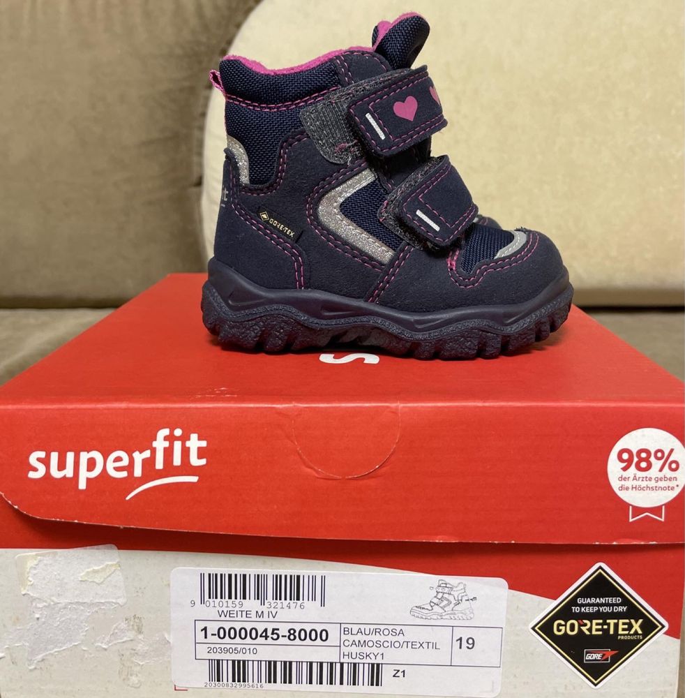 Детские ботинки SuperFit gore-tex 19 размер