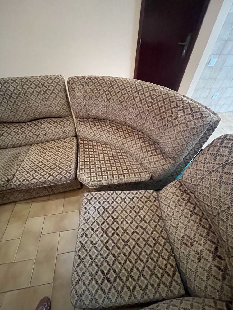 Sofa-cama de canto antigo, 2.20 aproximadamente