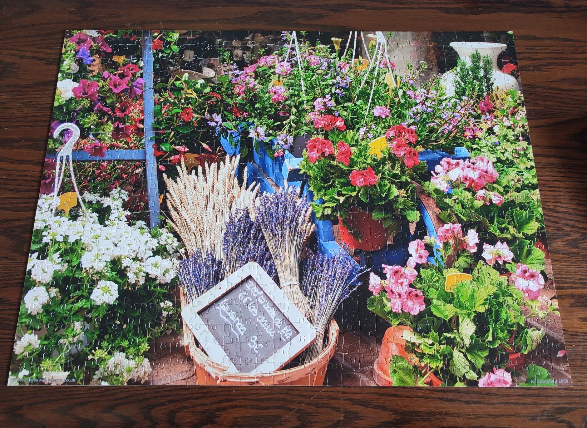 Puzzle 672 elementy - Flowers for Sale - Kwiaty - Jigsaw Horizons UK