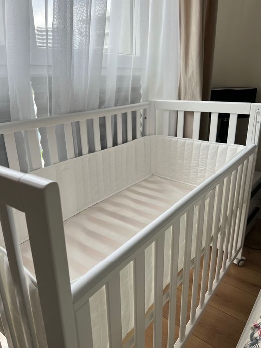 Łóżko dla dziecka 60/120. Barierka od Ikea w łóżkowa jako prezent