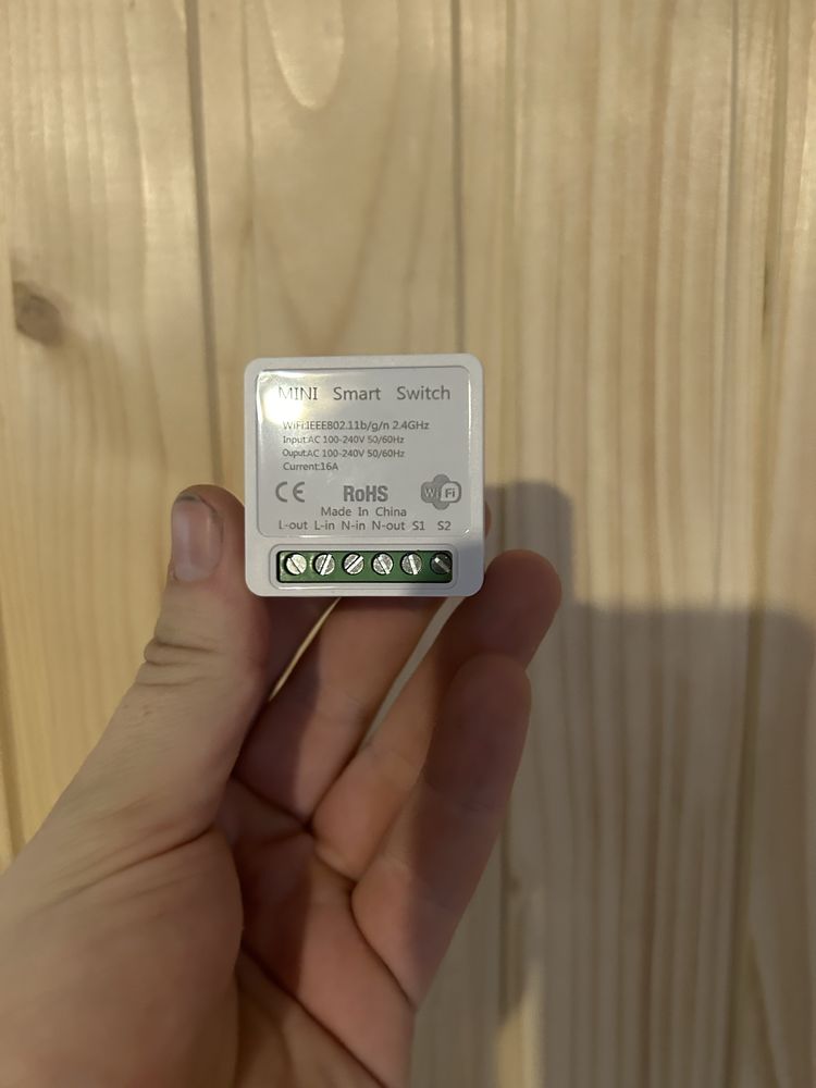 Розумний Wi-Fi перемикач MINI Smart Switch (16A, 2.4GHz)