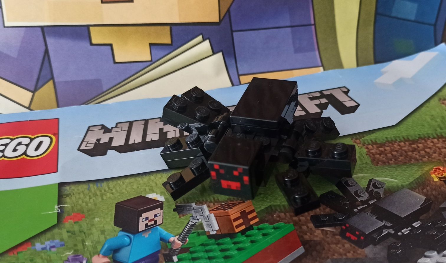 Lego minecraft pająk minespider04