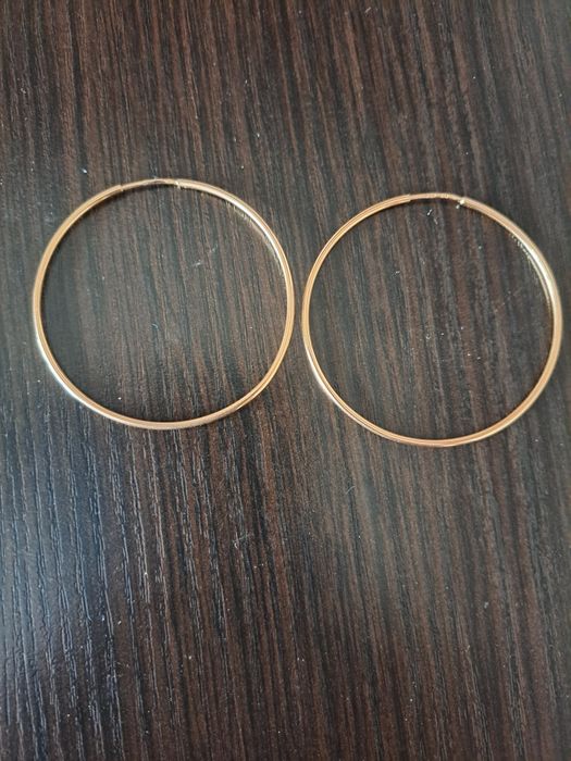 Kolczyki koła złote pr.585