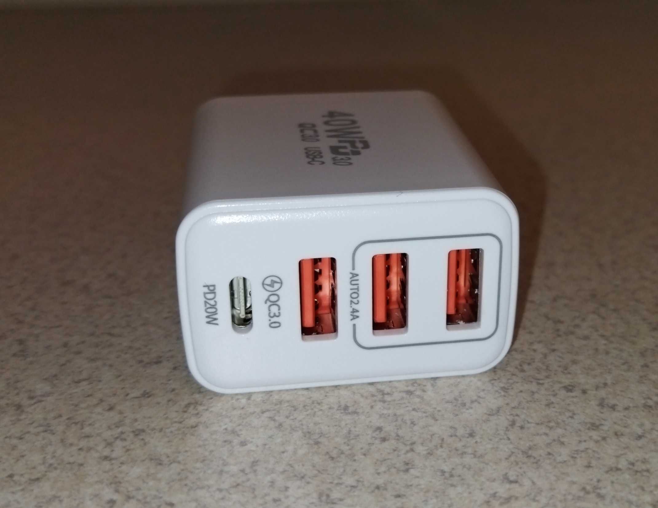 Сетевое зарядное устройство "Charge"   65W + 40W (новое)
