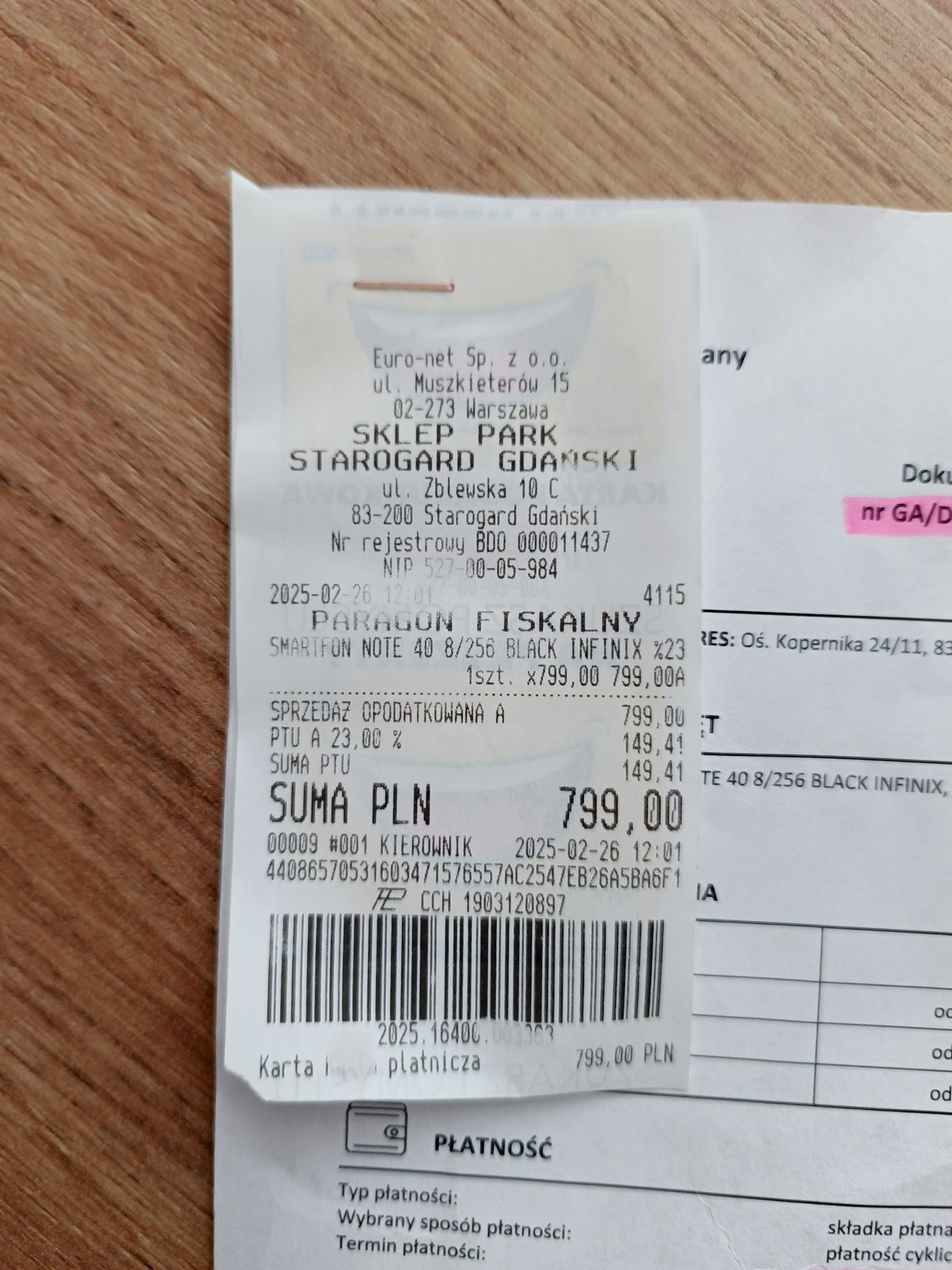Infinix Note 40 8/256 Zamienię Polecam