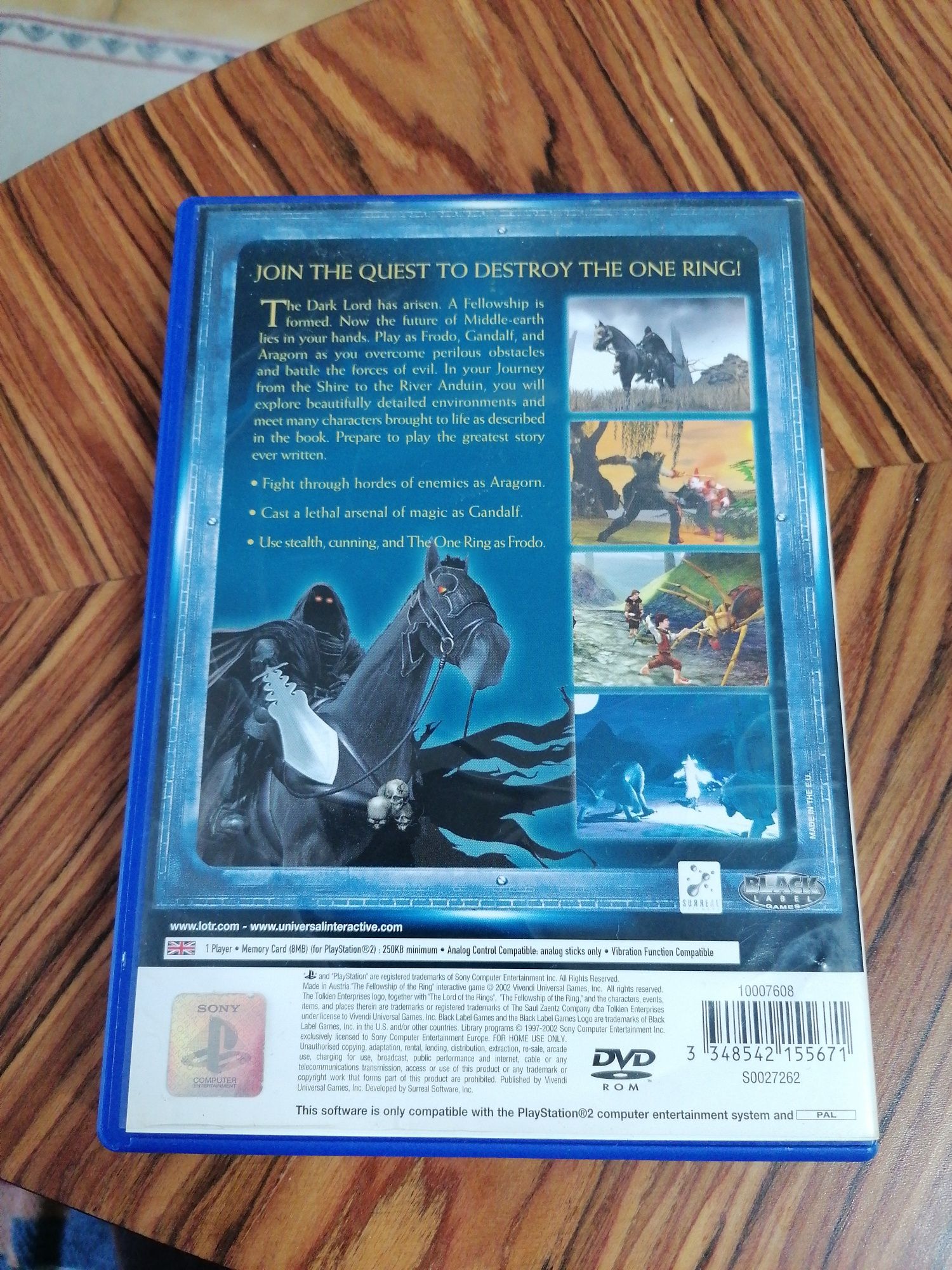 The Lord of the Rings: The Fellowship of the Ring - Playstation 2