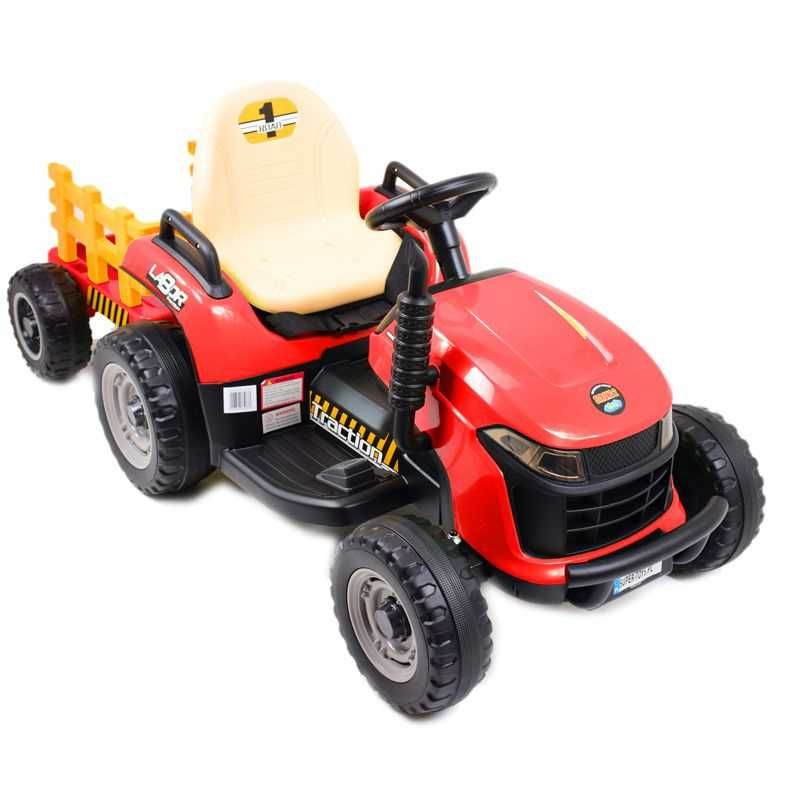 Autko SUPER TRAKTOR LABOR z przyczepką i kiprem akumulator pojazd