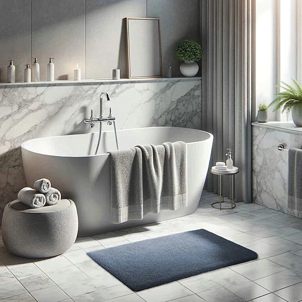 Dywan 60x90 Miękki Pluszowy Futerkowy do Sypialni Łazienki Rabbit 108