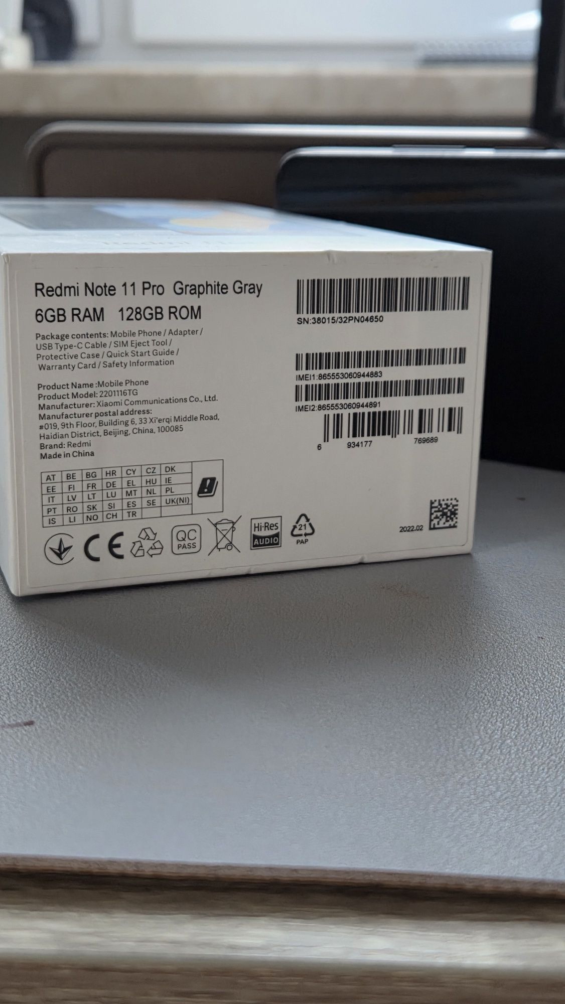 Telefon, smartfon XIAOMI Redmi Note 11 Pro Grafitowy
