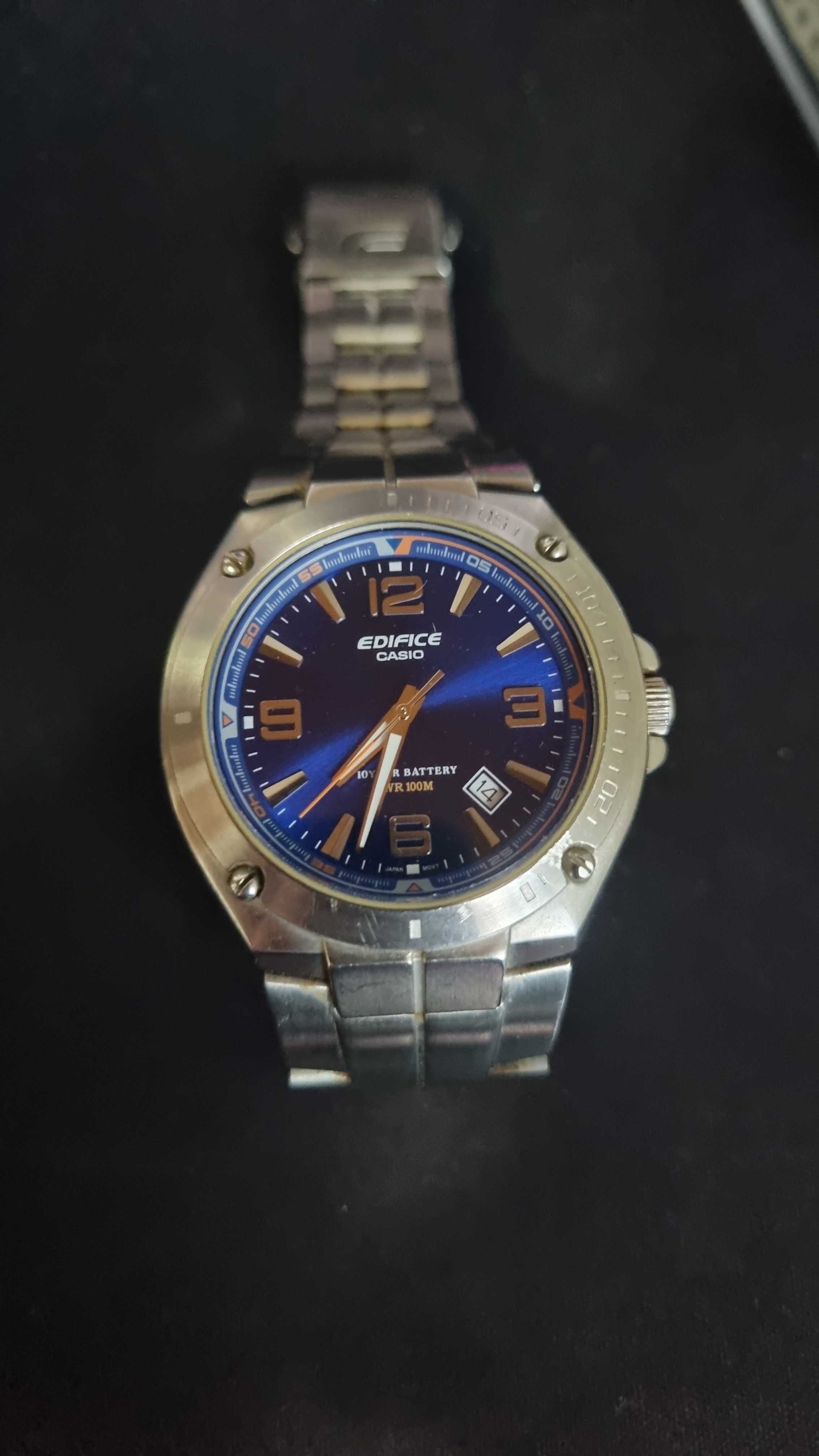 Casio Edifice EF-126 com Caixa Original – Aço Inoxidável, 100 M