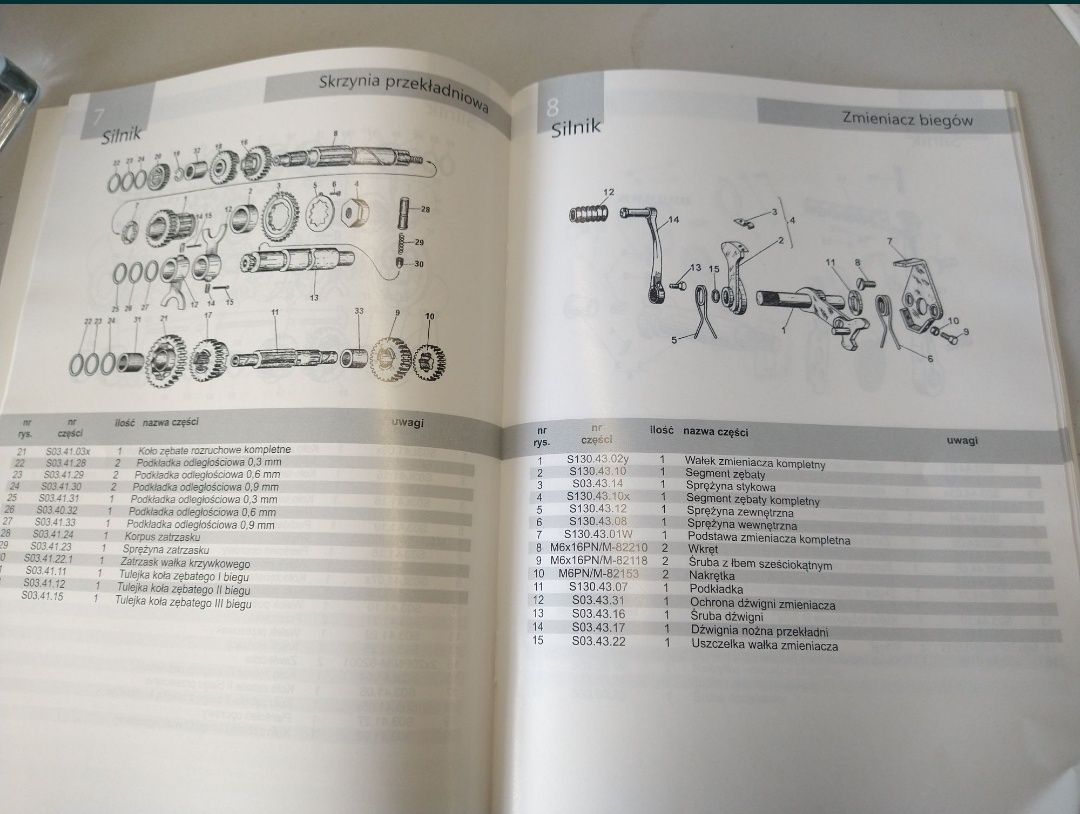 Książka katalog części Junak M10