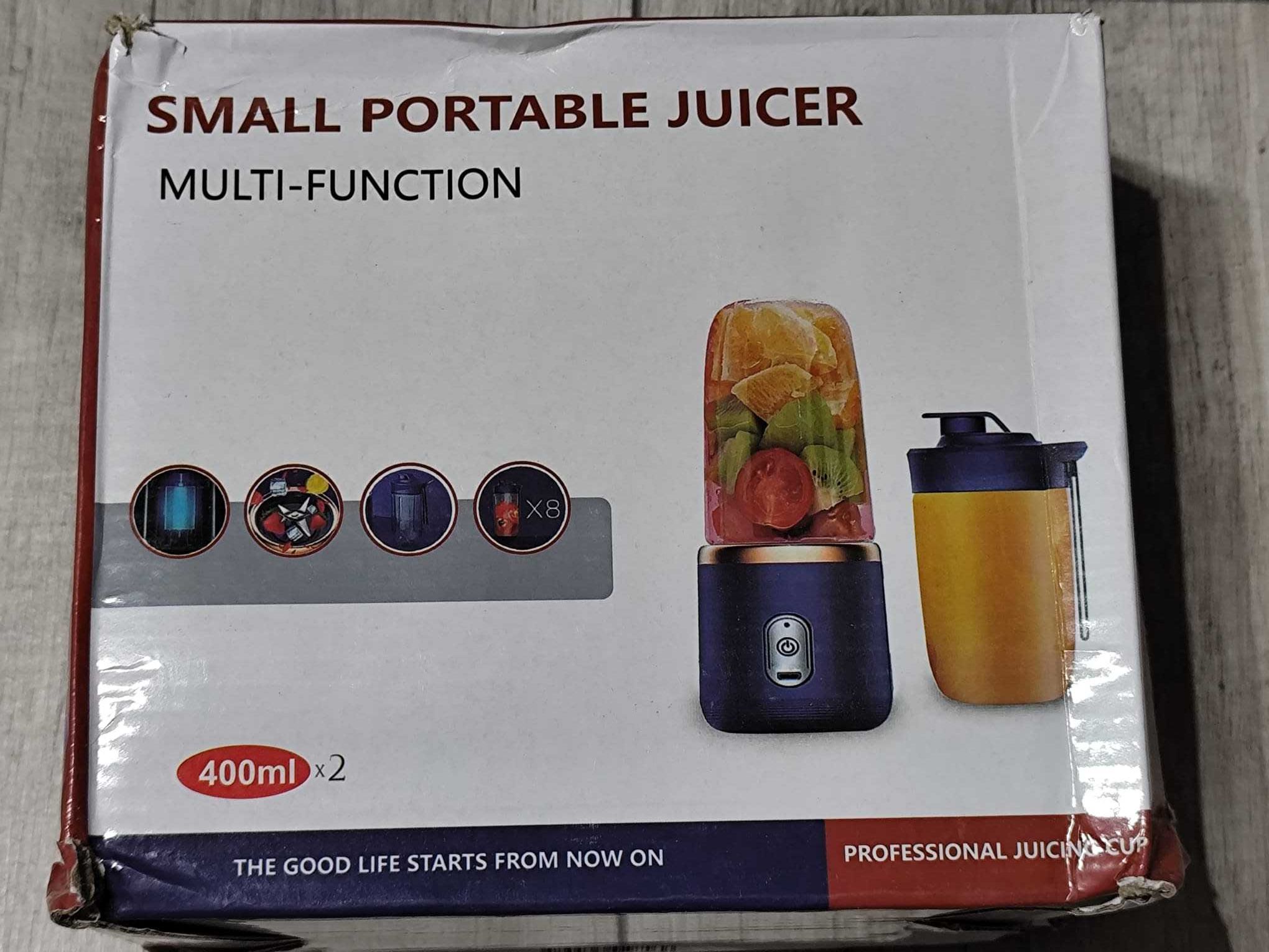 Przenośny mini blender sokowirówka mikser 400ml bezprzewodowy
