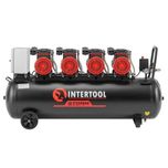 Компресор 100 л, 8 атм, безмасляний, 8 циліндрів. INTERTOOL PT-0042.
