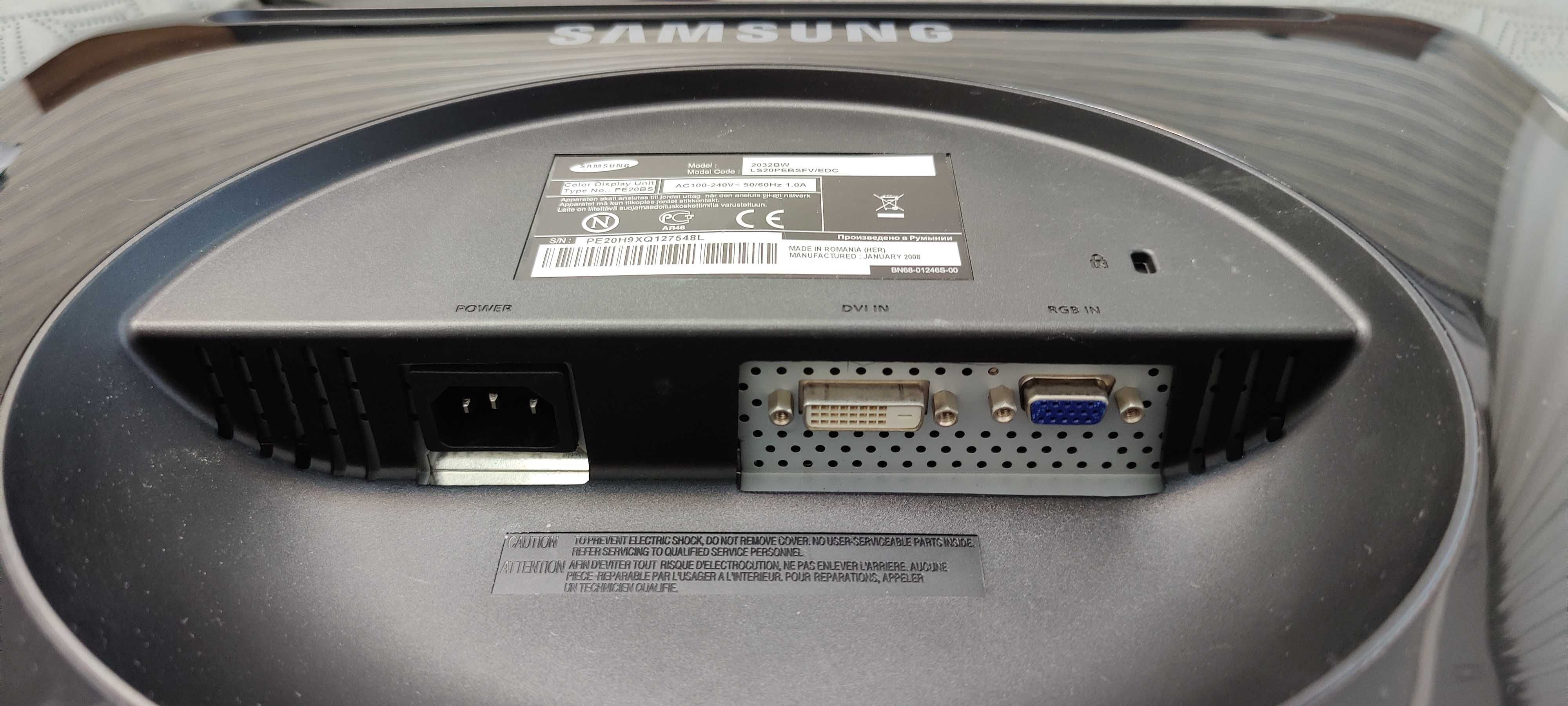 РК-монітор Samsung 2032BW, екран, экран, монитор, монітор