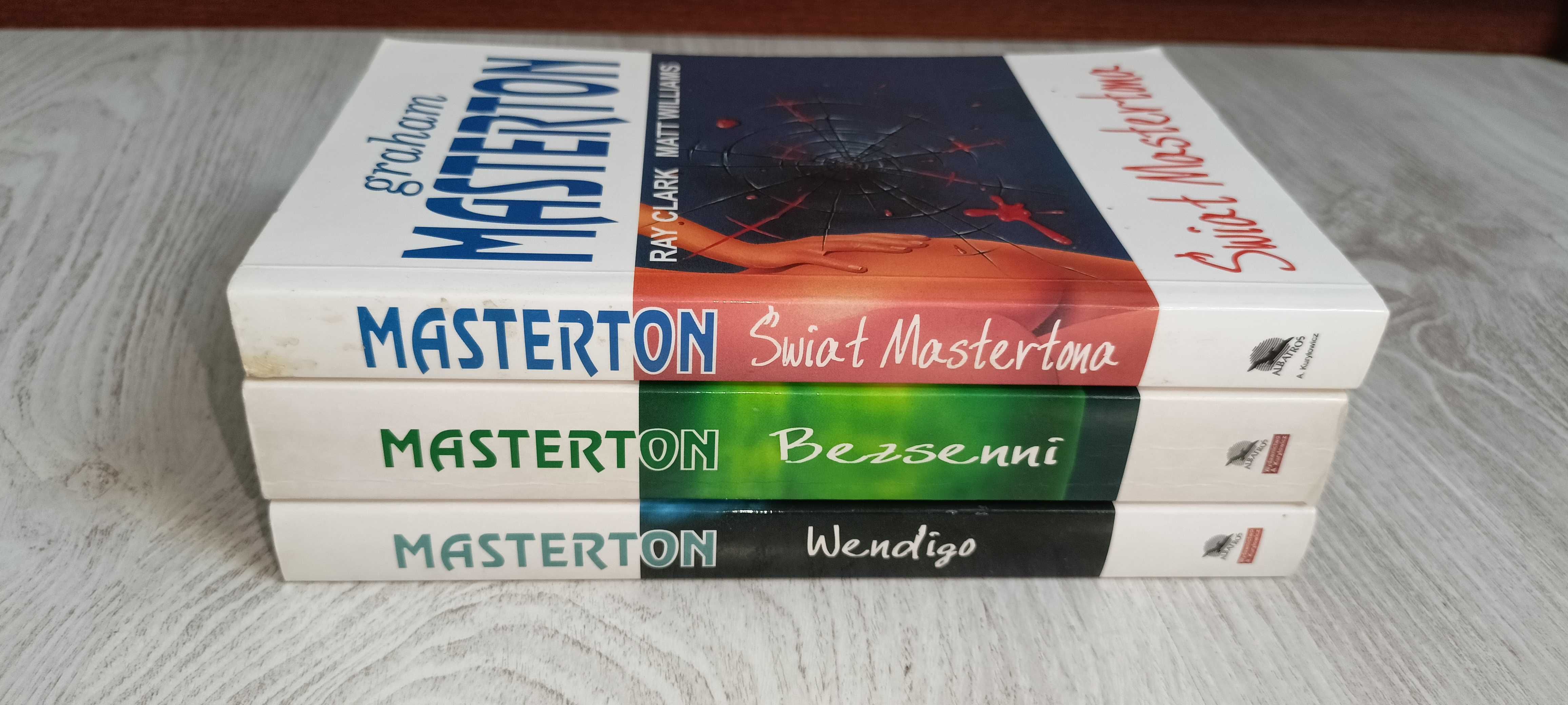 3x Graham Masterton Wendigo + Bezsenni + Świat Mastertona