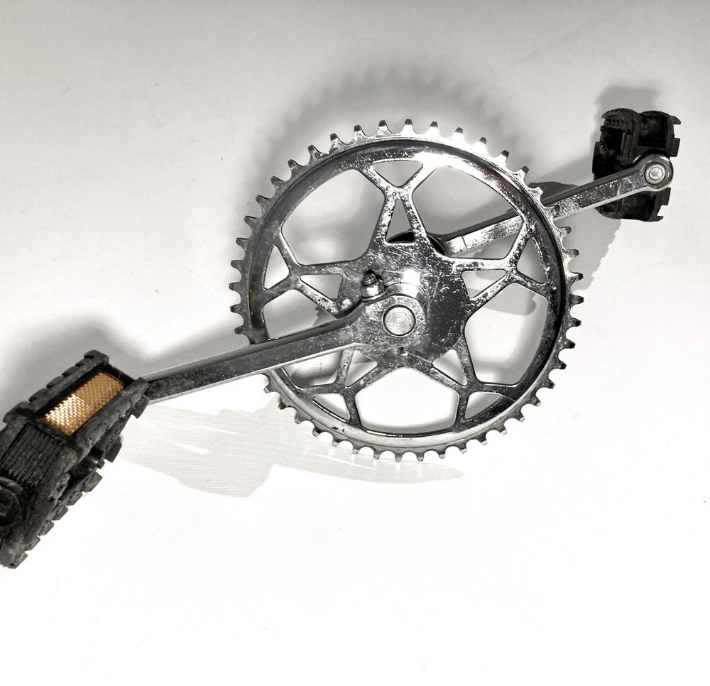 Korba zębatka z pedałami od roweru PRL BMX