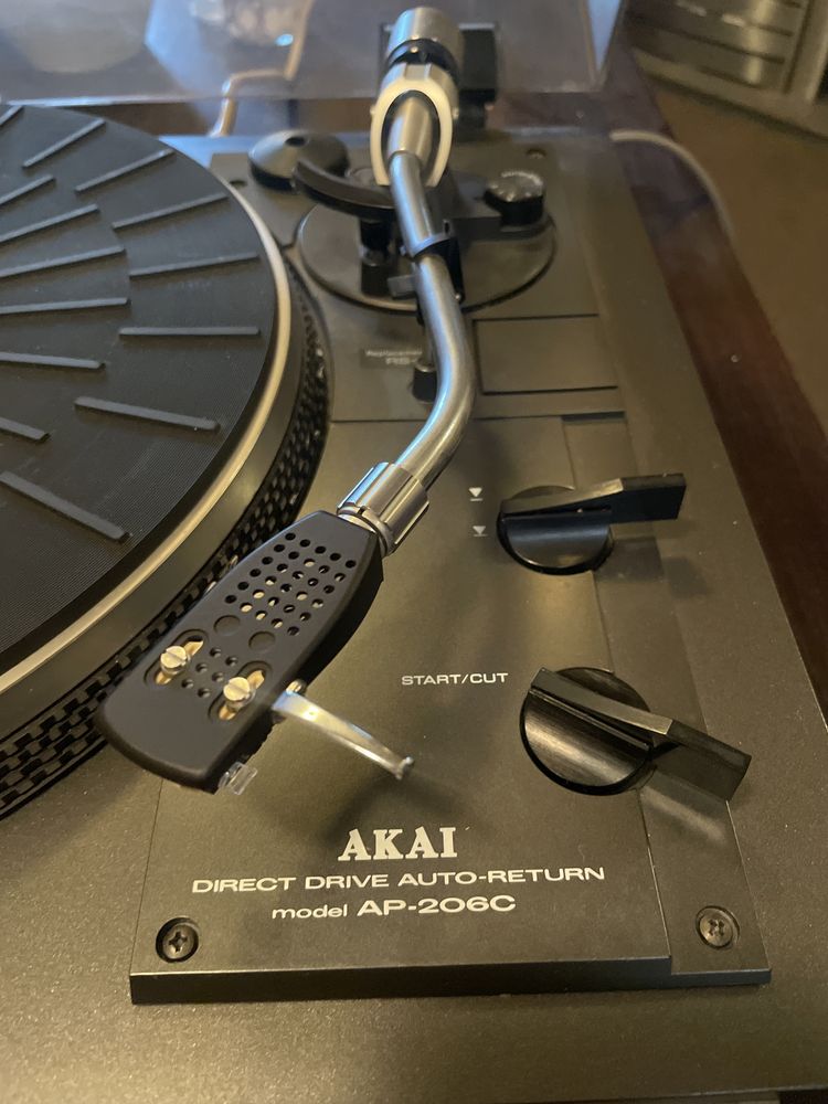 Akai AP-206C gramofon direct drive auto return sprawny