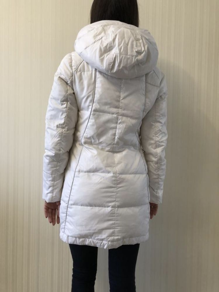 Белый пуховичок/ зимняя куртка