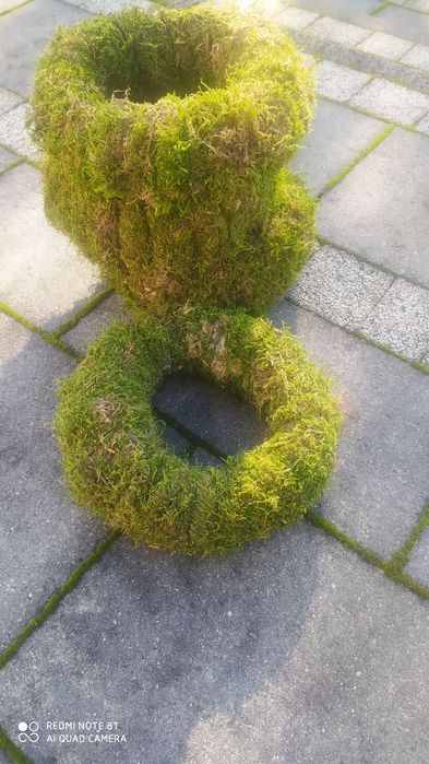 Naturalne wianki z mchu