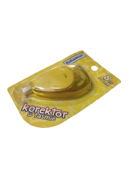 Korektor w taśmie żółty 8mx5mm