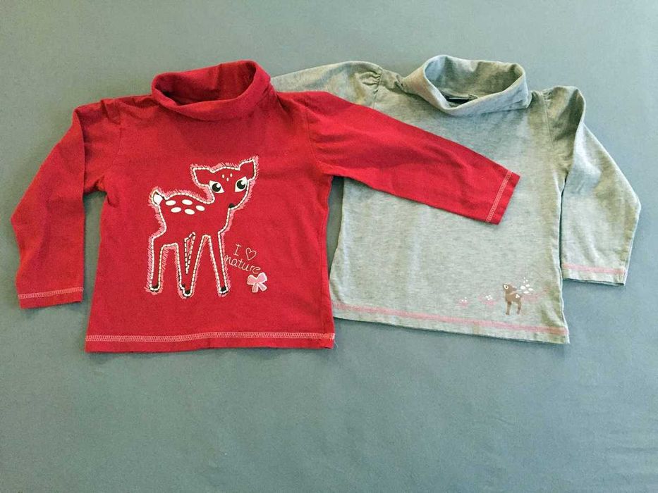 Dla bliżniaczek golfiki bawełniane dziewczęce, rozm. 98/104, LUPILU