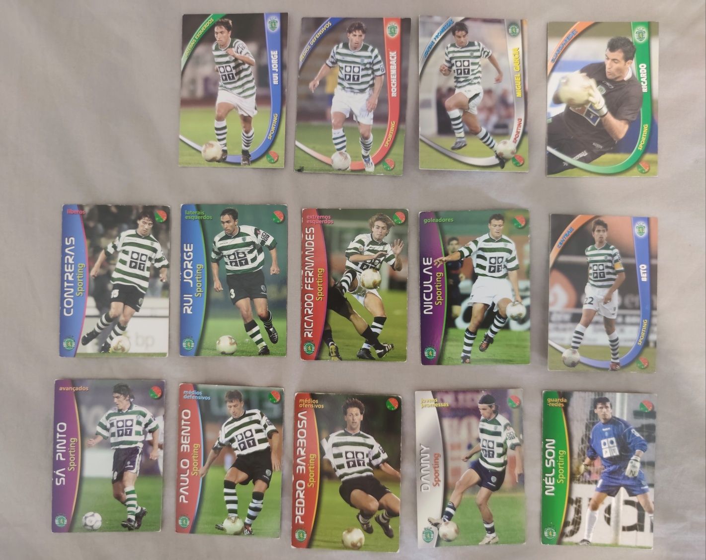 Cartas Panini 2002/2004 em excelente estado