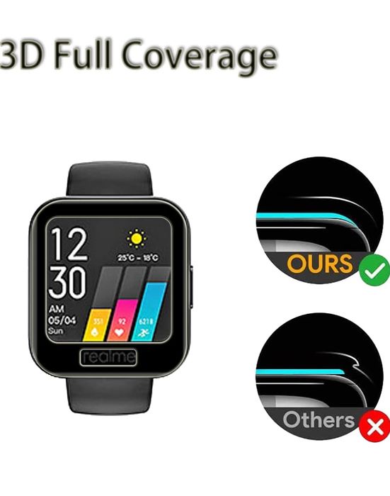 3x Folia ochronna na ekran zegarka Realme watch