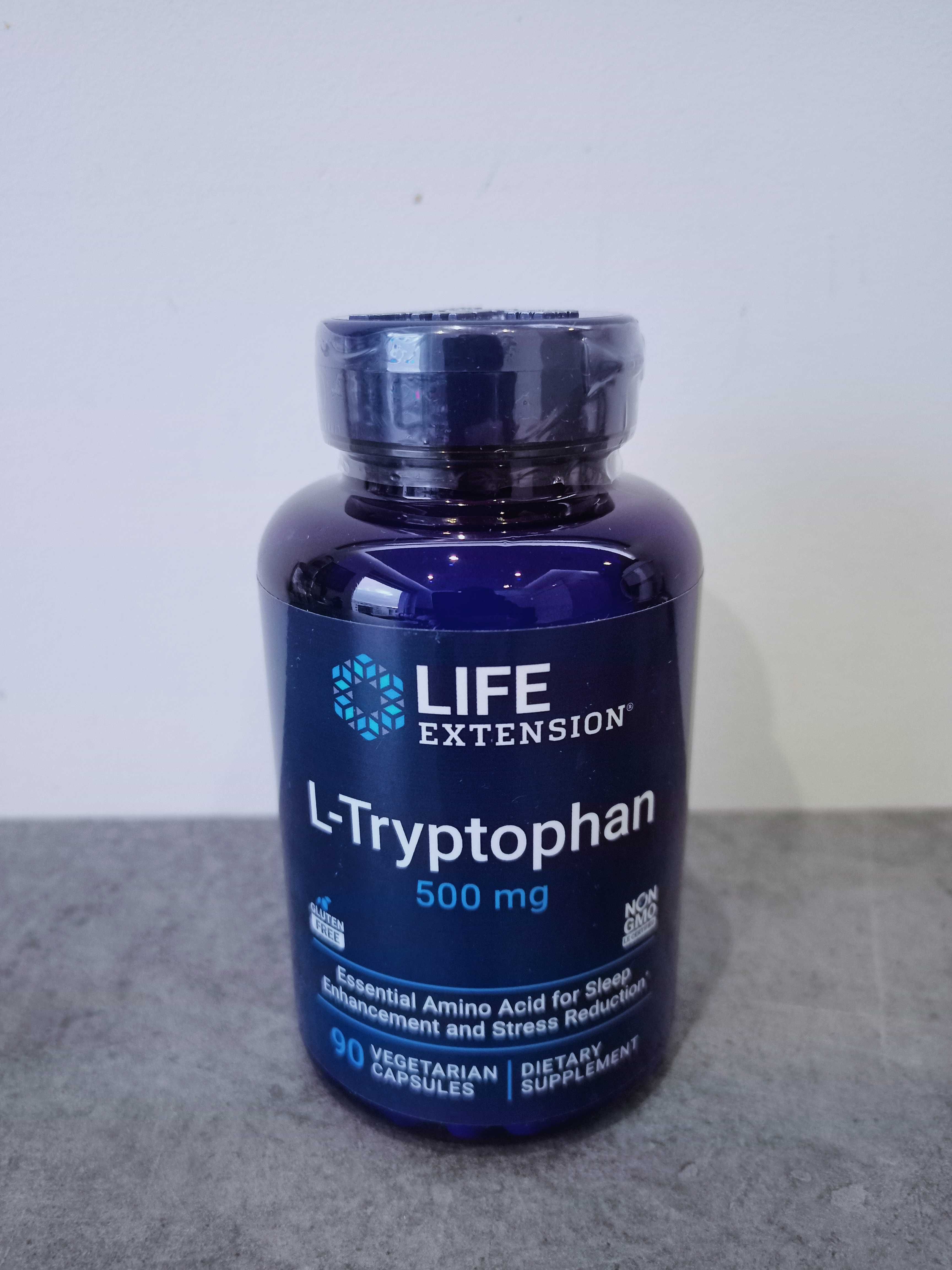 Life Extension: L-Tryptofan 500mg (90 kaps.) (Tryptophan)