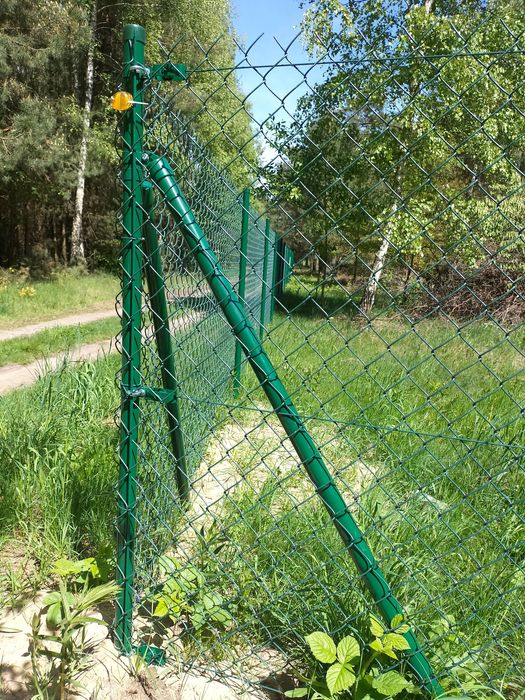 40zł kompletne Ogrodzenie SIATKA Powlekana, 1,5m, grafit, ogrodzeniowa