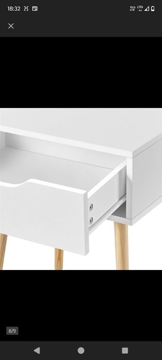 Zestaw 2 Stolików Nocnych  Komoda Nocna Stolik Nocny Stolik Boczny