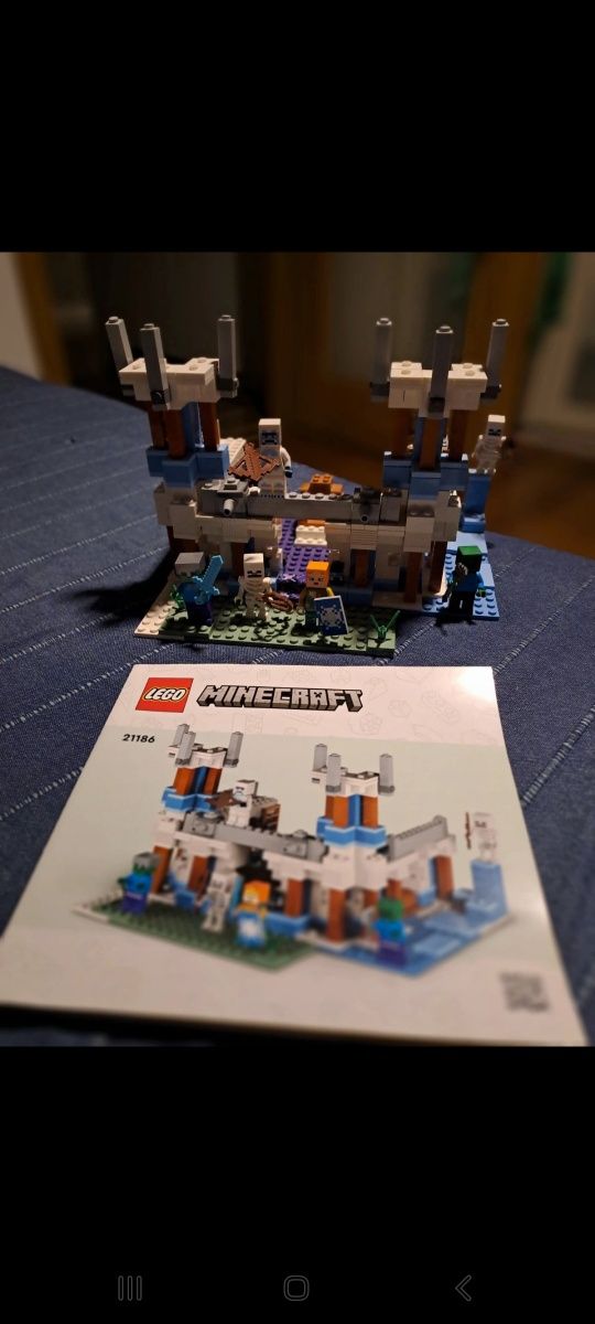 Lego minecraft lodowy zamek Kompletny zestaw