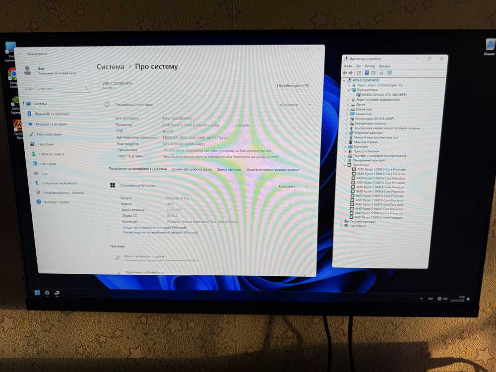 Компьютер потужний AMD Ryzen 5+16gb ddr+ssd 750+asus gtx 1660 super