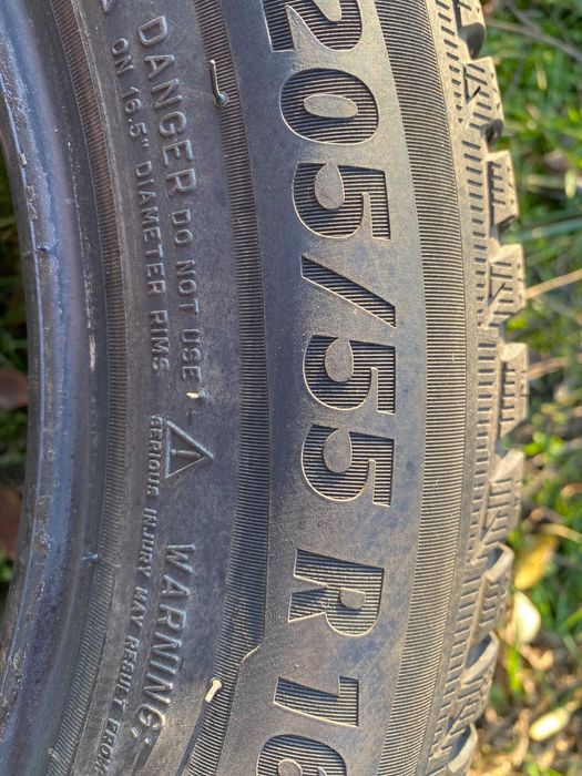 Opony Zimowe  Michelin 205/55/16 Para/komplet Tanio Warszawa 7 mm